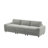Lirien Furry Channel Fabric Down-Filled Sofa-112553343-112553344
