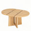 Ensemble de table de salle à manger extensible en bois massif pour 4 personnes, ensemble de table de cuisine extensible avec 4 chaises rembourrées et rallonge amovible de 16 po pour la salle à manger et le salon-1406657034