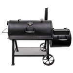 Oklahoma Joe's 1060 sq. in. Longhorn Reverse Flow Offset Smoker, Black