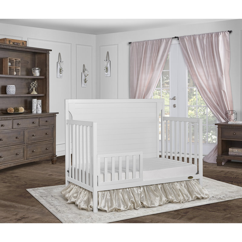 Dream On Me White Pine 4-in-1 Convertible Crib