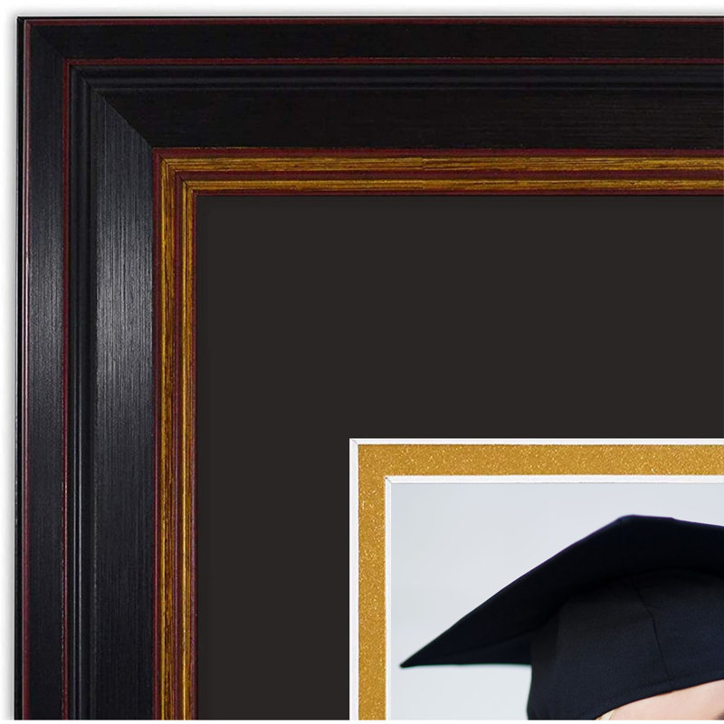 Bouffard Diploma Picture Frames, Black, 5" x 7"