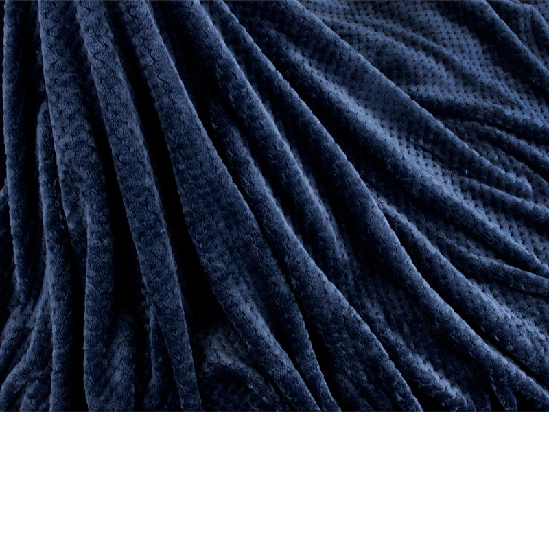  Couverture légère Premium, 50 po x 60 po, Bleu marine