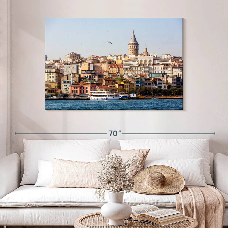 Nicci Skyline Of Bosphorous, 32" H x 48" W