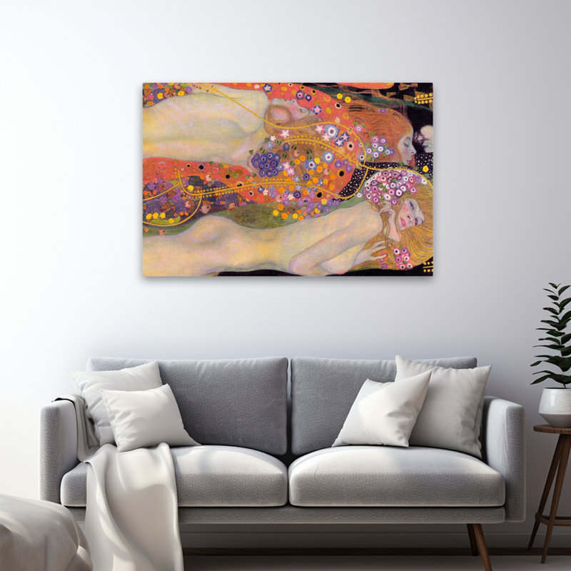 Water Serpents II - Museum Figurative, H 48 po x l 32 po