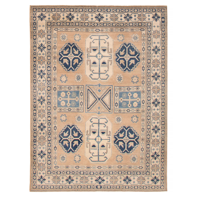 Tapis rectangulaire unique en laine de 1990 Aegon 6 pi 2 po x 8 pi 4 po Aegon