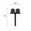Balmoral Duo Mount Mailbox /w/ Personalized Door Medallion (2 Mailboxes,  Duo Mount Post, 2 Door Medallions)-247468872-247801193