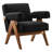 Lyra Boucle Fabric Armchair in Black-1924794580