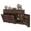 Armoire de cuisine à double poubelle inclinable avec tiroir et tablettes Balconera-101173997