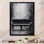Minimalisme, piano, minuit, noir et blanc sur toile