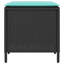  Ensemble de canapé de patio 4 pièces avec coussins en rotin de polyester noir-218455818