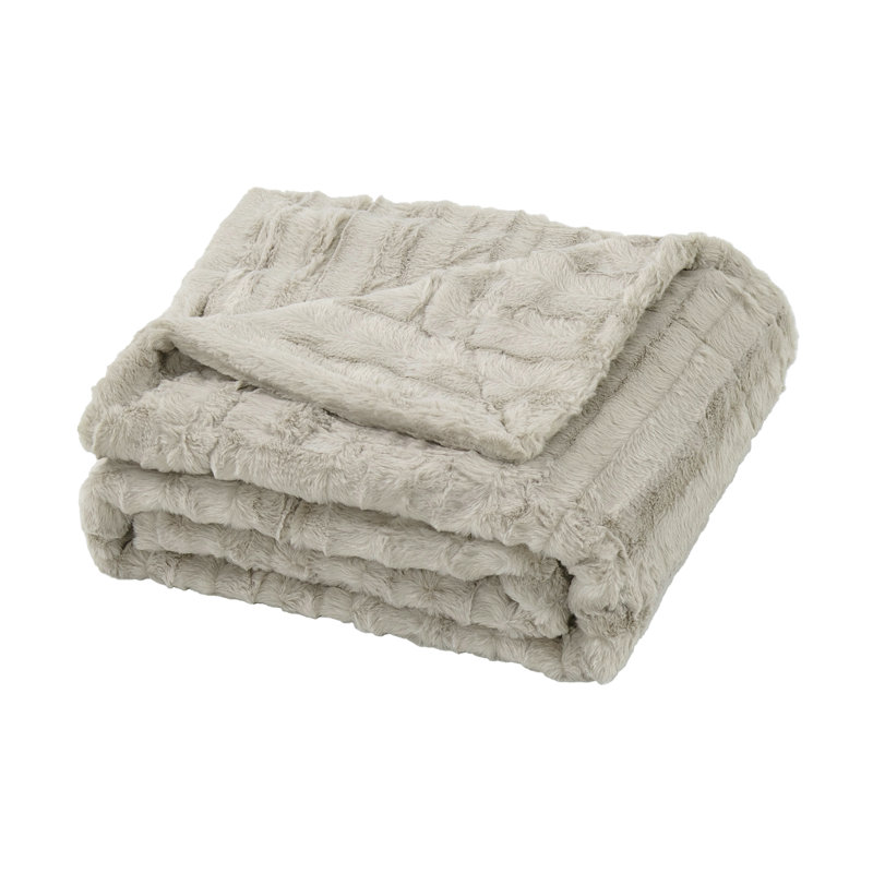 Throw Blanket, Light Grey, 127cm W x 152.4cm L