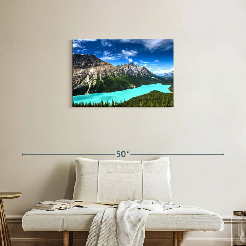 Alvord turquoise, lac Peyto, H 20 po x l 30 po