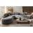 Grey Sectional With High Foam, Chenille Upholstery, And Spacious Seating For 4-5 122'' Extra Large In Upholstery Resilient Foam Core