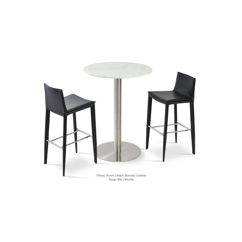 Tiffany Bar and Counter Stool, Noir, Tabouret de bar (siège d'une hauteur de 29,5 po)