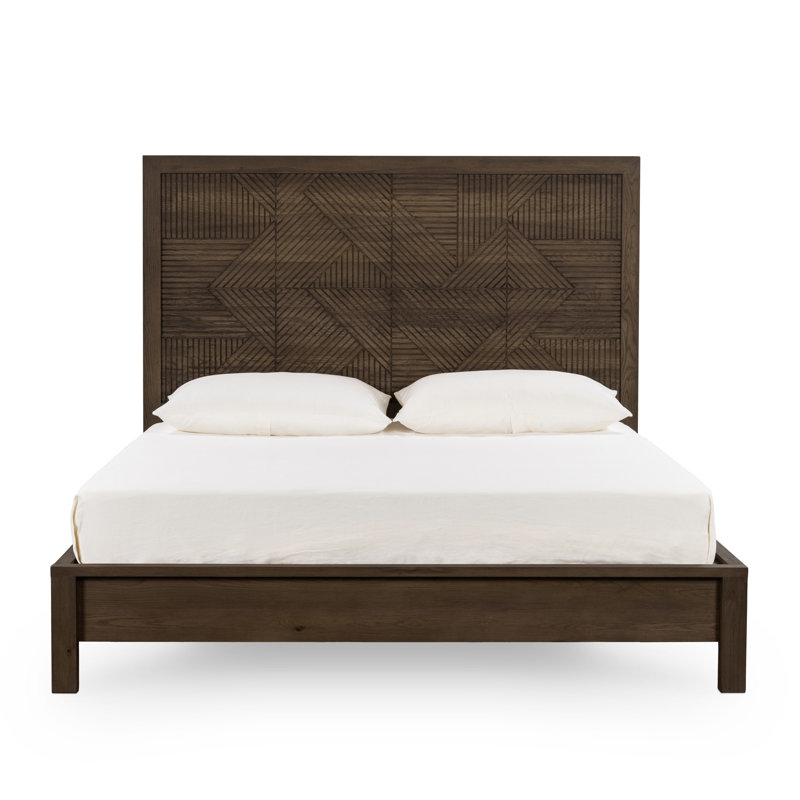 Santa Clara Platform Bed, California King, Oak Golden