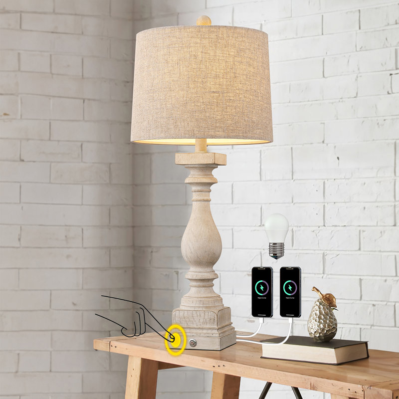 Minburn Resin USB Table Lamp