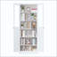 Armoire de cuisine en métal avec portes et tablettes, grand organisateur de rangement réglable robuste, armoire autoportante sans outil pour le salon, la salle de bain