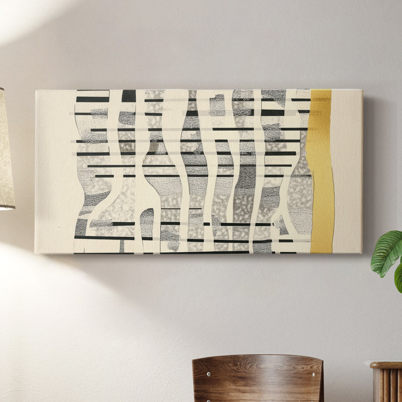 Abstrait 9 # XLVI-Gallery, H 16 po x l 32 po