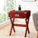 Grable Transitional Wooden 1-Drawer Rectangular End Table with Metal Corners