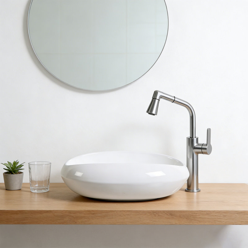 18" Oval Bathroom Vessel Sink