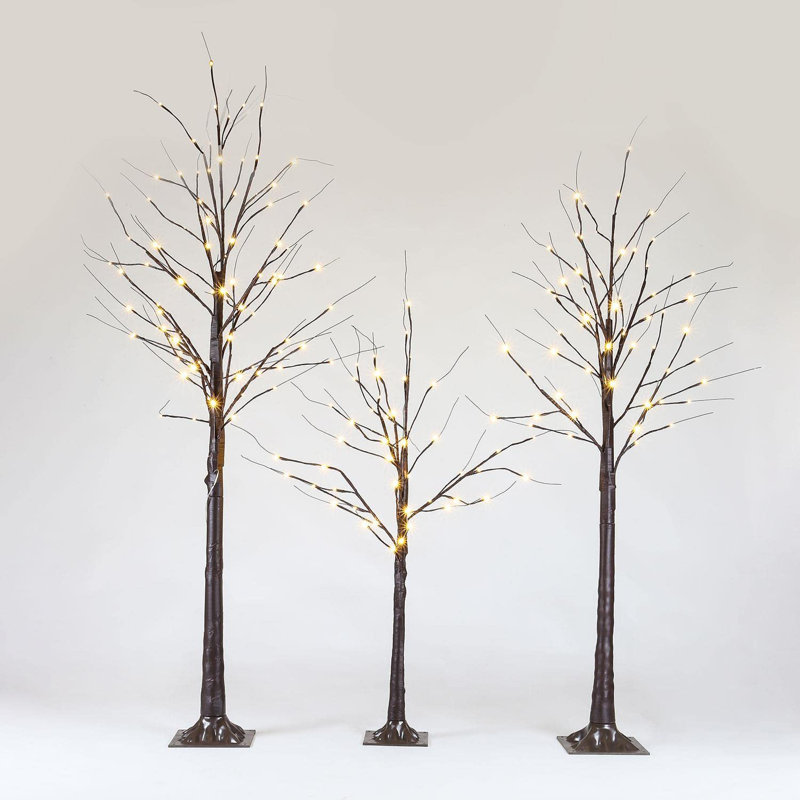 Lighted Artificial Cedar Christmas Tree, 5ft H x 2.92ft W x 2.92ft D