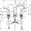 Locarno Widespread Bathroom Faucet with Drain Assembly-55126575