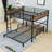 Metal Loft Bunk Bed With Slats And Ladder-1032767033-1032767032