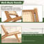 Chaise en bois de teck moderne Mid-Century avec siège et dossier en rotin tissé à la main 1 pièce Bay Isle Home ™