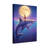 Shark And Girl Under Moonlight Canvas Wrapped Wall Art Set Of 1-2073300239
