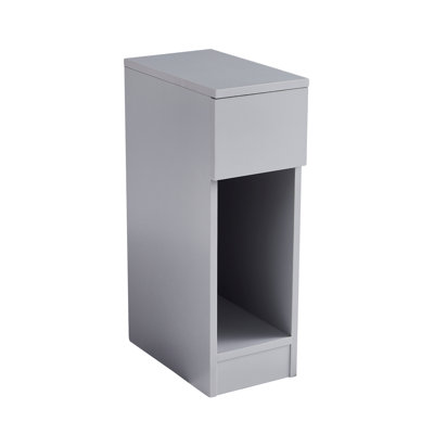 Wooden Bedside Table with Open Shelf and Drawer – Ava by