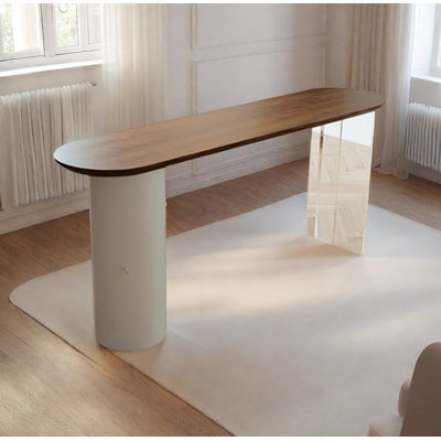 Table de bar moderne minimaliste en acrylique et pin