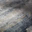 Brunswick-Abstract Blue Grey Modern Marble Fringe Living Dining Bedroom Rug-1320051100