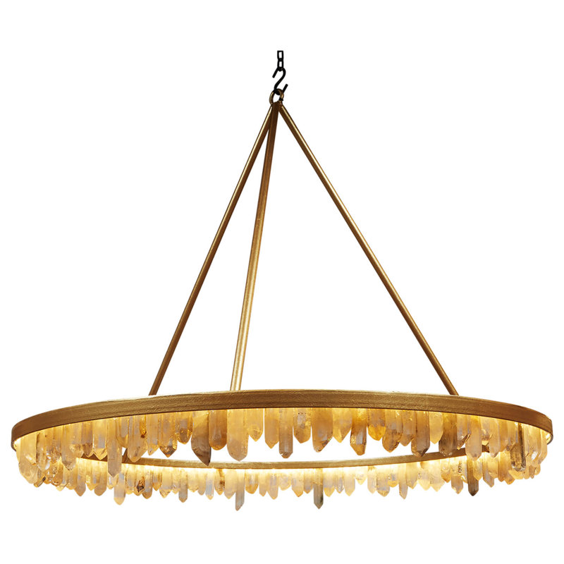 The Bailey Chandelier, 68" H x 42" W x 42" D, Rust