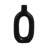 Ceramic Textured Cutout Vase, Oval-1746432321