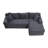 Compression Cloud Sectionals, Corduroy Modern L Shape Chaise For Home