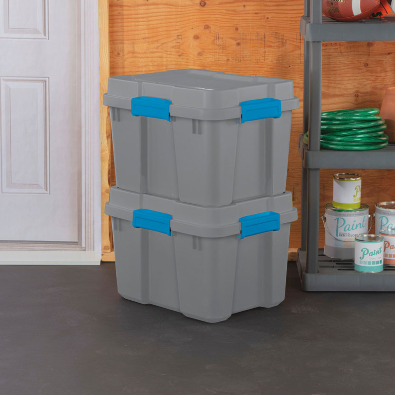 Plastic Box Set, Gray, 4