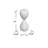 Asana Glass Hourglass Decorative Object-191612255