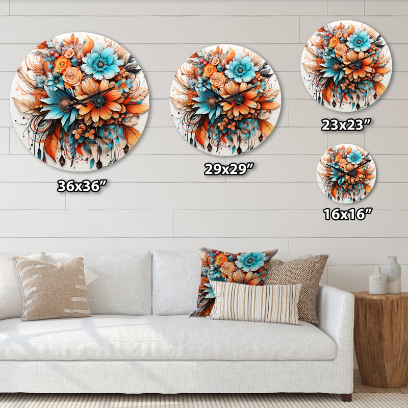 Horloge murale boho, Très grand