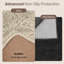 Aspire Homeware Cream Shaggy Area Rug Soft Plush Indoor Carpet-986533773