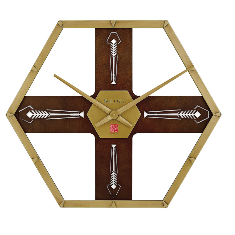 Imperial Geometric Pendulum Wall Clock with LED Backlighting, C4351