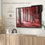 Nature «Red Forest Sunlight Canvas Print»-101457506