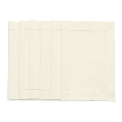Cotton Linen Hemstitch - 100% Pure Placemats