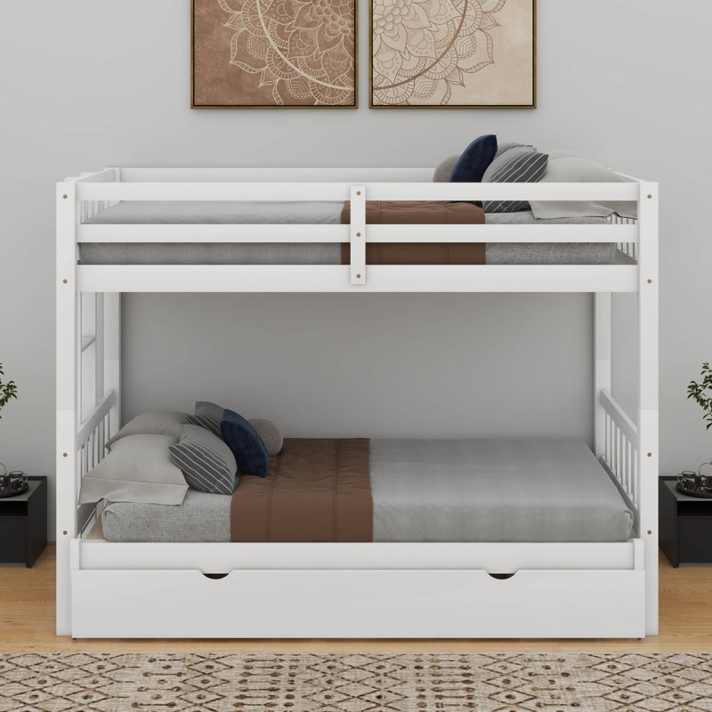 Harriet Bee Twin Over Pull-Out Bunk Bed With Trundle - Wayfair Canada