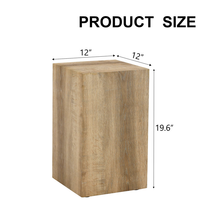 Elevate your living space with this modern MDF coffee table that showcases smooth, light wood texture patterns. It is characterized by stylish design.12*12*19.6