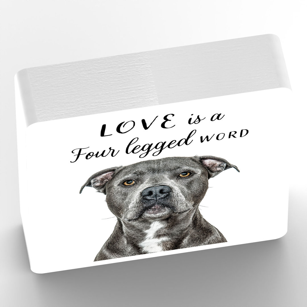 Santini Staffordshire Bull Terrier Box Sign
