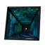 Abat-jour empire en verre 6,5 po H