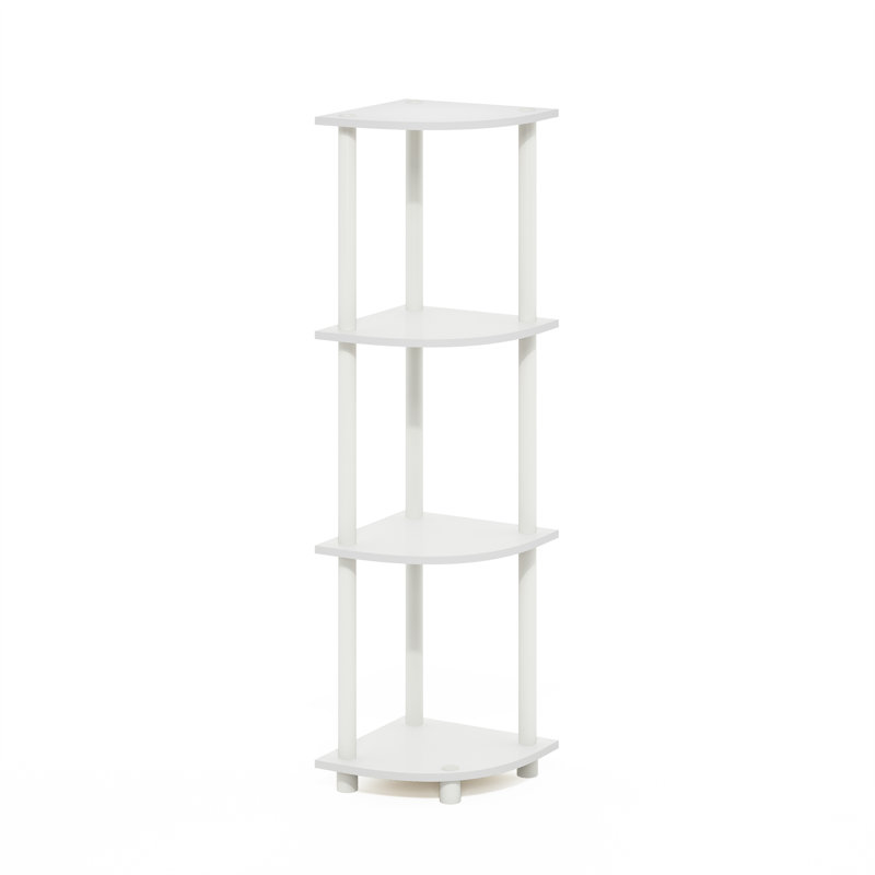 Bibliothèque d'angle Edwin, H 43,5 po x l 11,6 po x P 11,6 po, Blanc