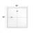 Casilda 40"x40" Mirror, White Finish
