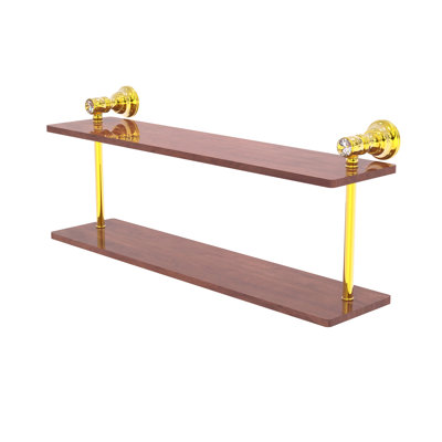 Freyja 2 Piece Ironwood Tiered Shelf with Towel Bar