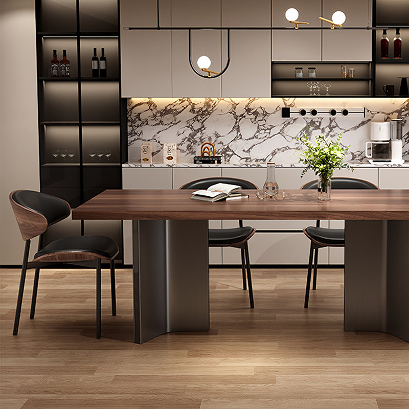 Table de salle à manger luxueuse, H 29,52 po x L 78,74 po x l 31,49 po